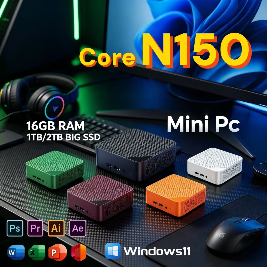 Pc Gaming Online - Core N150 ミニPC パワフルなWiFi6 ポータブル Windows