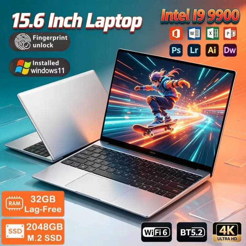 Pc Gaming Online - 15.6インチ大画面 Windows 11 ノートパソコン インテル Core