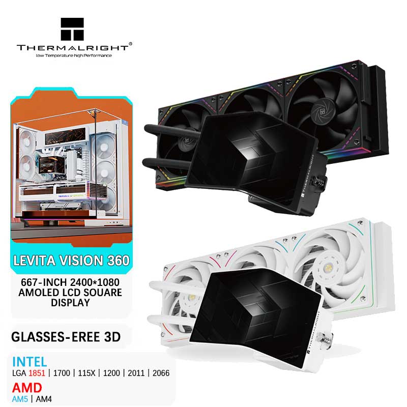 Pc Gaming Water Cooling - Thermalright LEVITA VISION 360 オールインワン 360MM