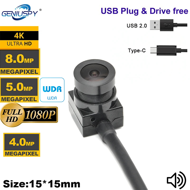 Webcam 4K - 4K 8MP 4MP 1080P IMX179 フルHD