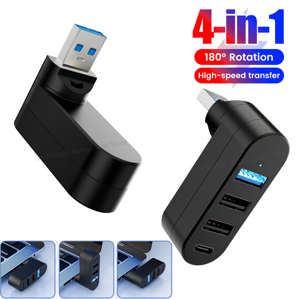 Usb Hub Gaming - 回転可能な USB ハブ USB3.0 2.0 タイプ