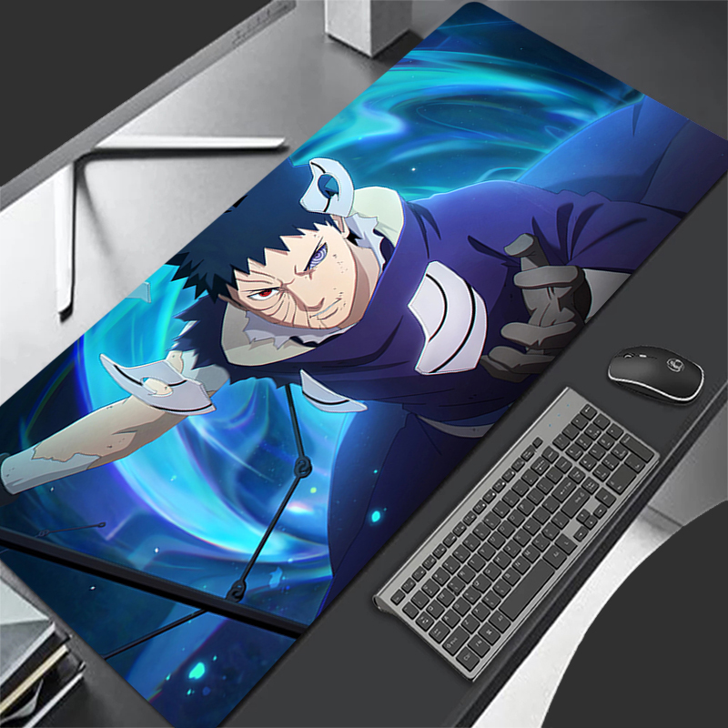 Pc Gaming Keyboards - マウスパッドアニメカーペ大型ナルトうちはオビトPCゲーマーコンピューターマウスパッドヴァーミロキーボードゲームアクセサリー拡張デスクマット