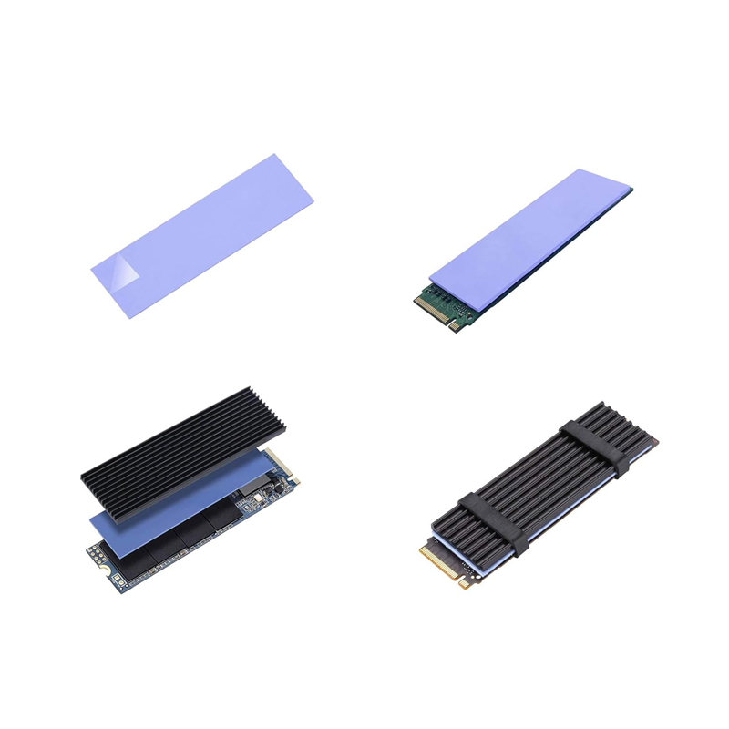 M.2 Ssd Heatsink - シリコンサーマルパッド付きアルミニウムヒートシンク,pcie,nvme,m.2,2280,ssd