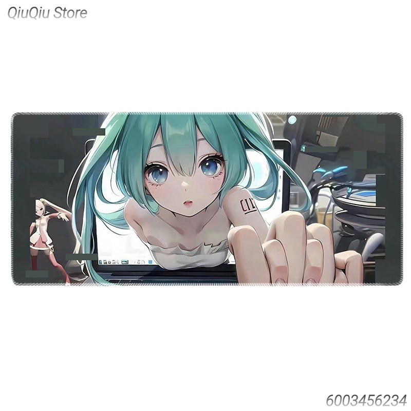 初音ミクアニメゲーミングマウスパッドデスクマット滑り止めゴム - Pc Gaming Hatsune Miku のレビューと価格