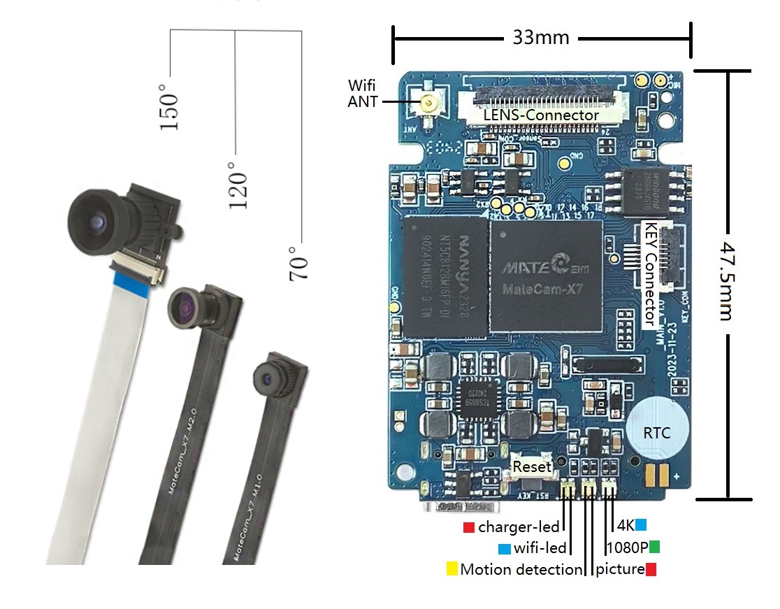 ミニX7 4K WiFiセキュリティモジュール IMX258 - Webcam 4K のレビューと価格