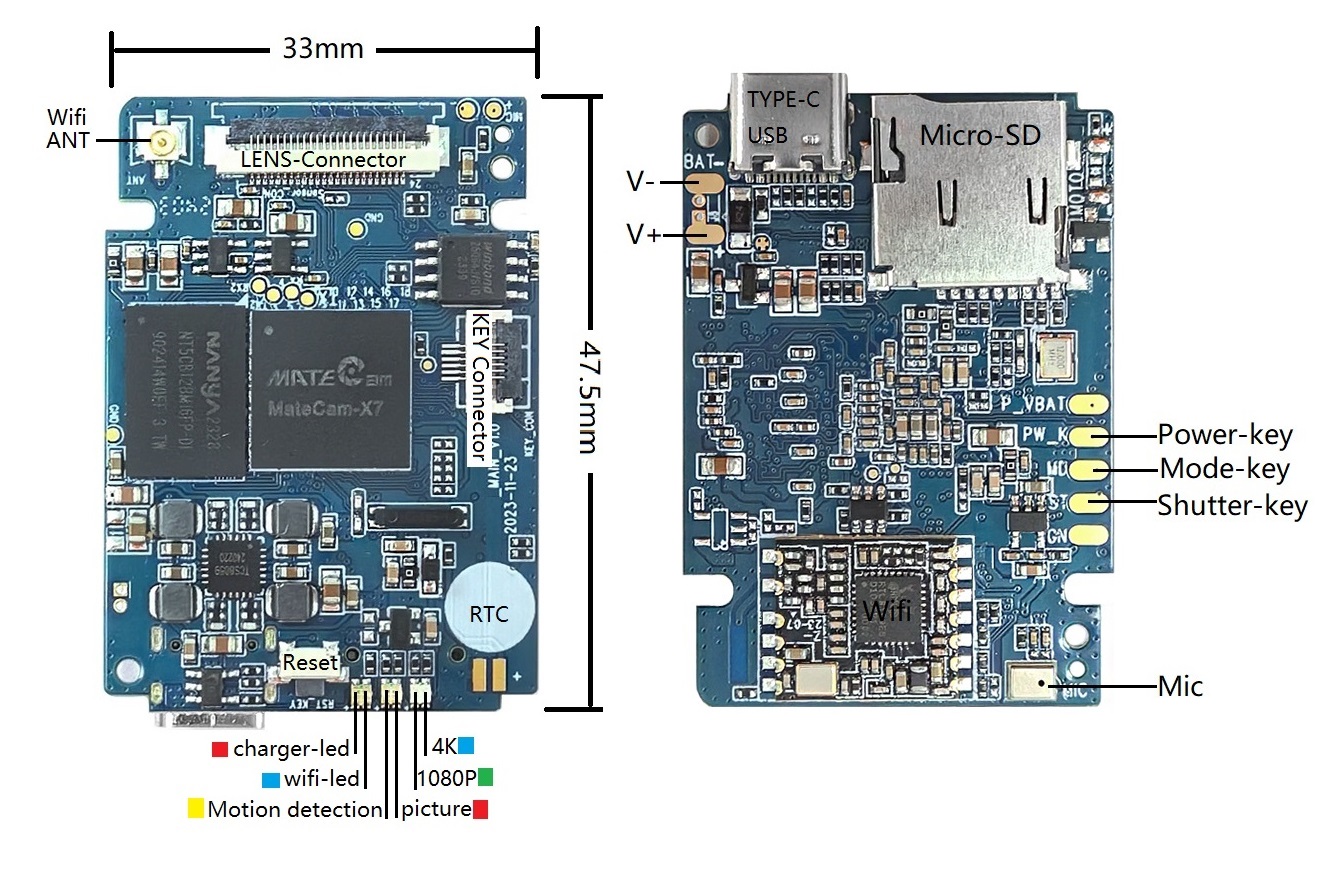 ミニX7 4K WiFiセキュリティモジュール IMX258 - Webcam 4K のレビューと価格