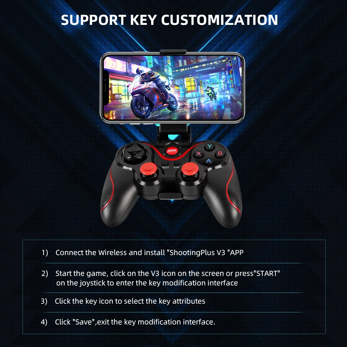 GAMINJA ワイヤレス Bluetooth ゲームパッド - Pc Gaming Emulator のレビューと価格