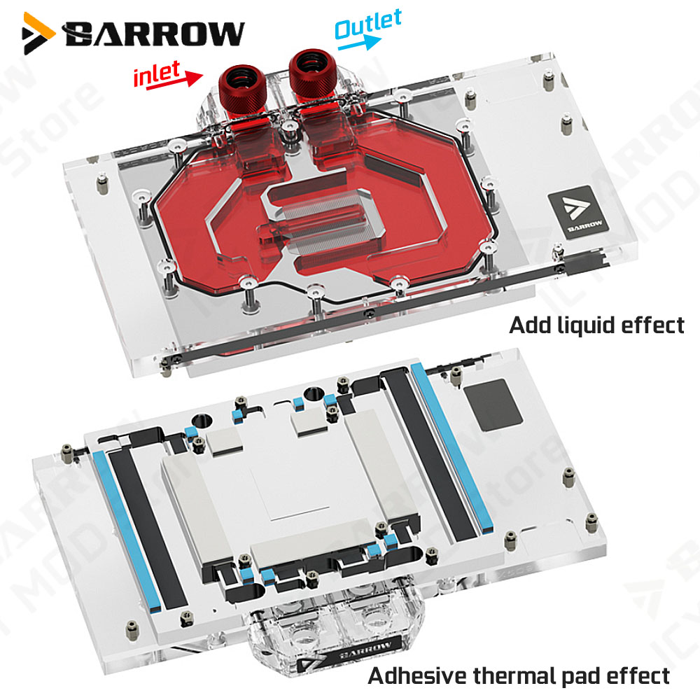Barrow VGA ウォーターブロック ギガバイト RTX - Pc Gaming Water Cooling のレビューと価格