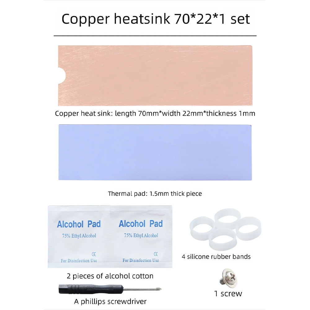 M.2 SSD ヒートシンク NVMe NGFF 用 純銅ヒ - M.2 Ssd Heatsink のレビューと価格