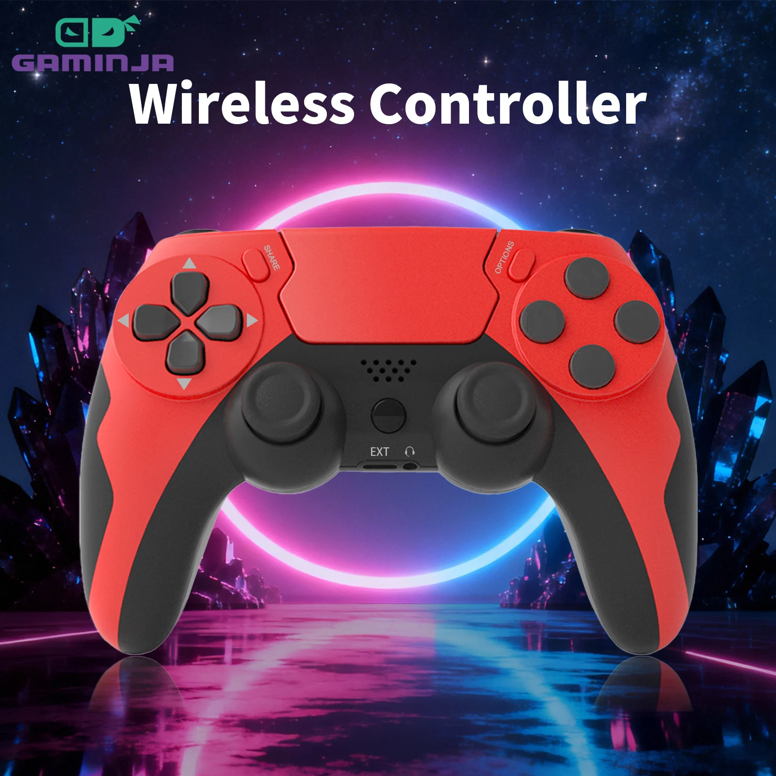 GAMINJA 新しいワイヤレスゲームパッド P48 6 軸 - Pc Gaming Emulator のレビューと価格