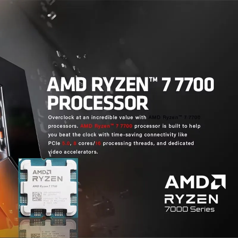 新しいAMD Ryzen 7 7700プロセッサー 3.8G - Pc Gaming Cpu のレビューと価格