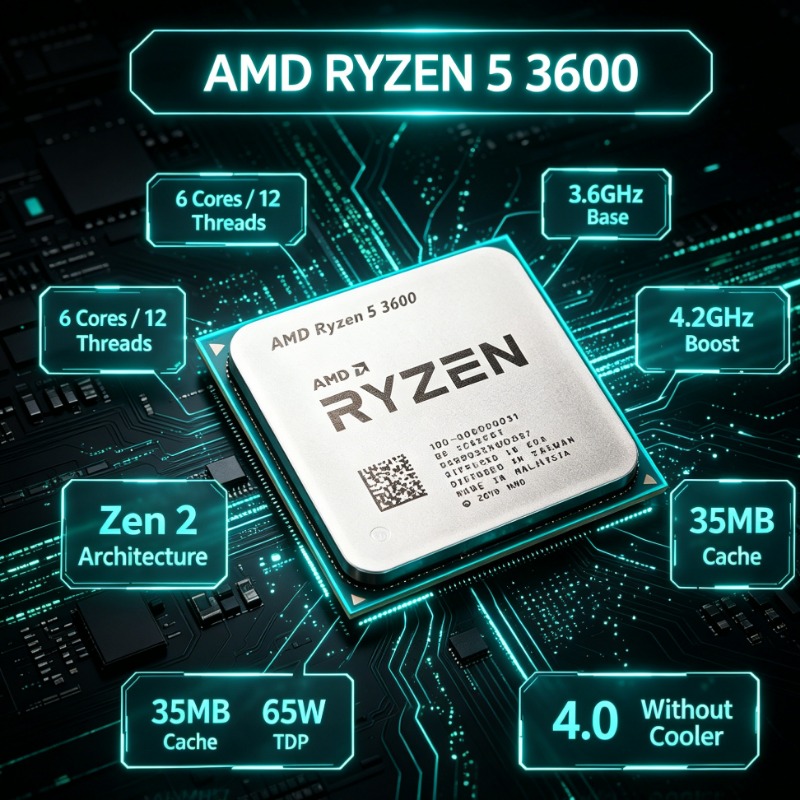 AMD Ryzen R5 3600 ゲーミングPC CPU  - Pc Gaming Cpu のレビューと価格