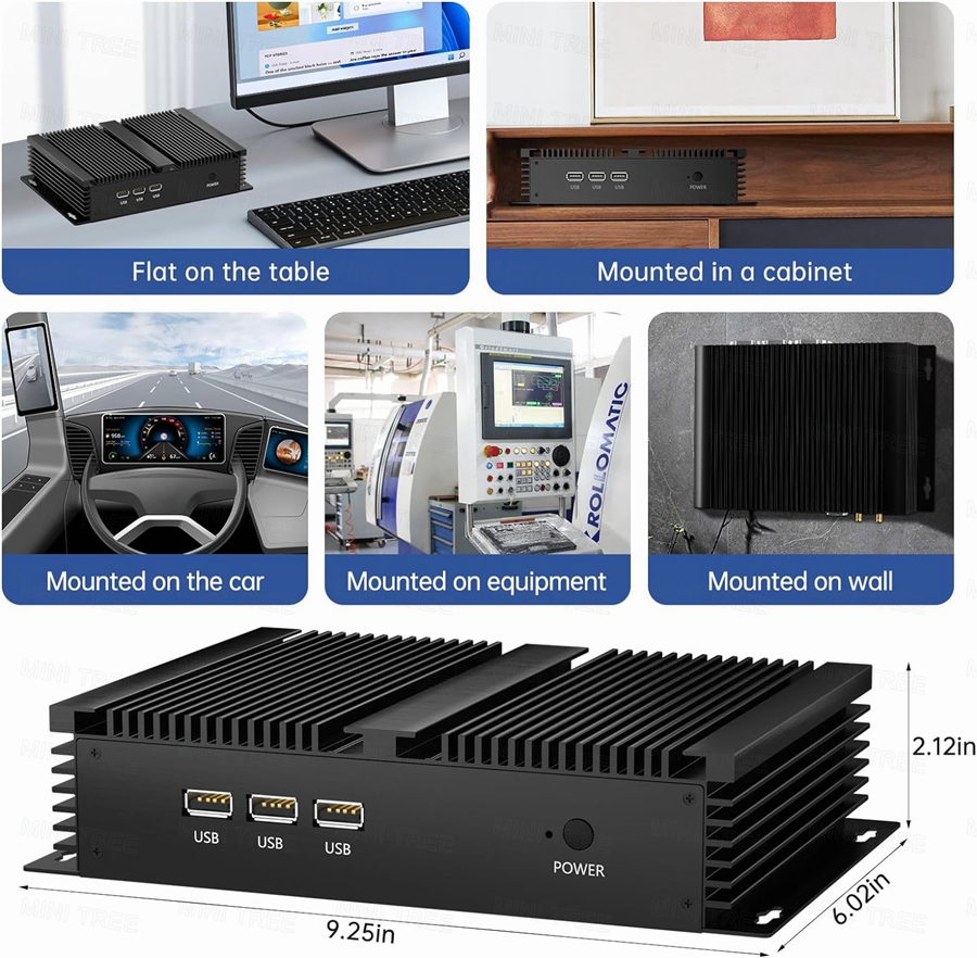 産業用ファンレスミニPC Core i5-8259U i7- - Intel Cpu Core I7 のレビューと価格