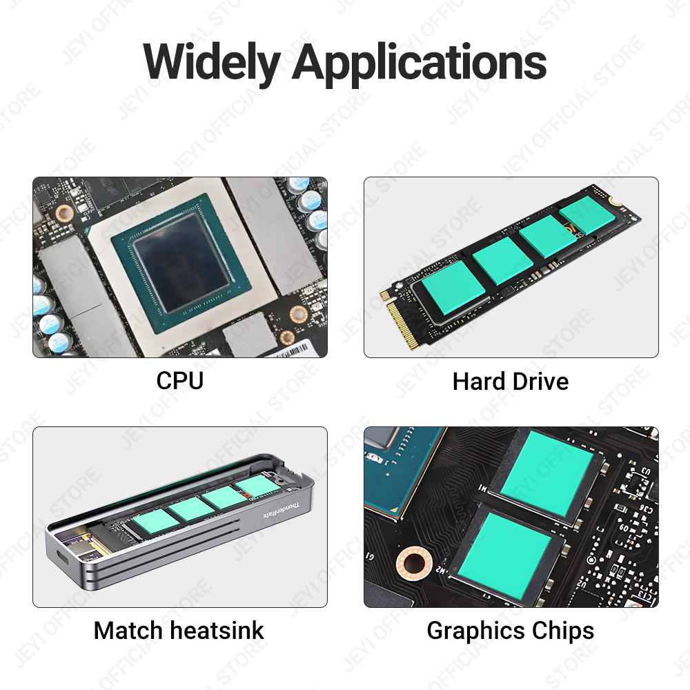 Jeyi-熱伝導性シリコンサーマルパッド,100個,m.2  - M.2 Ssd Heatsink のレビューと価格