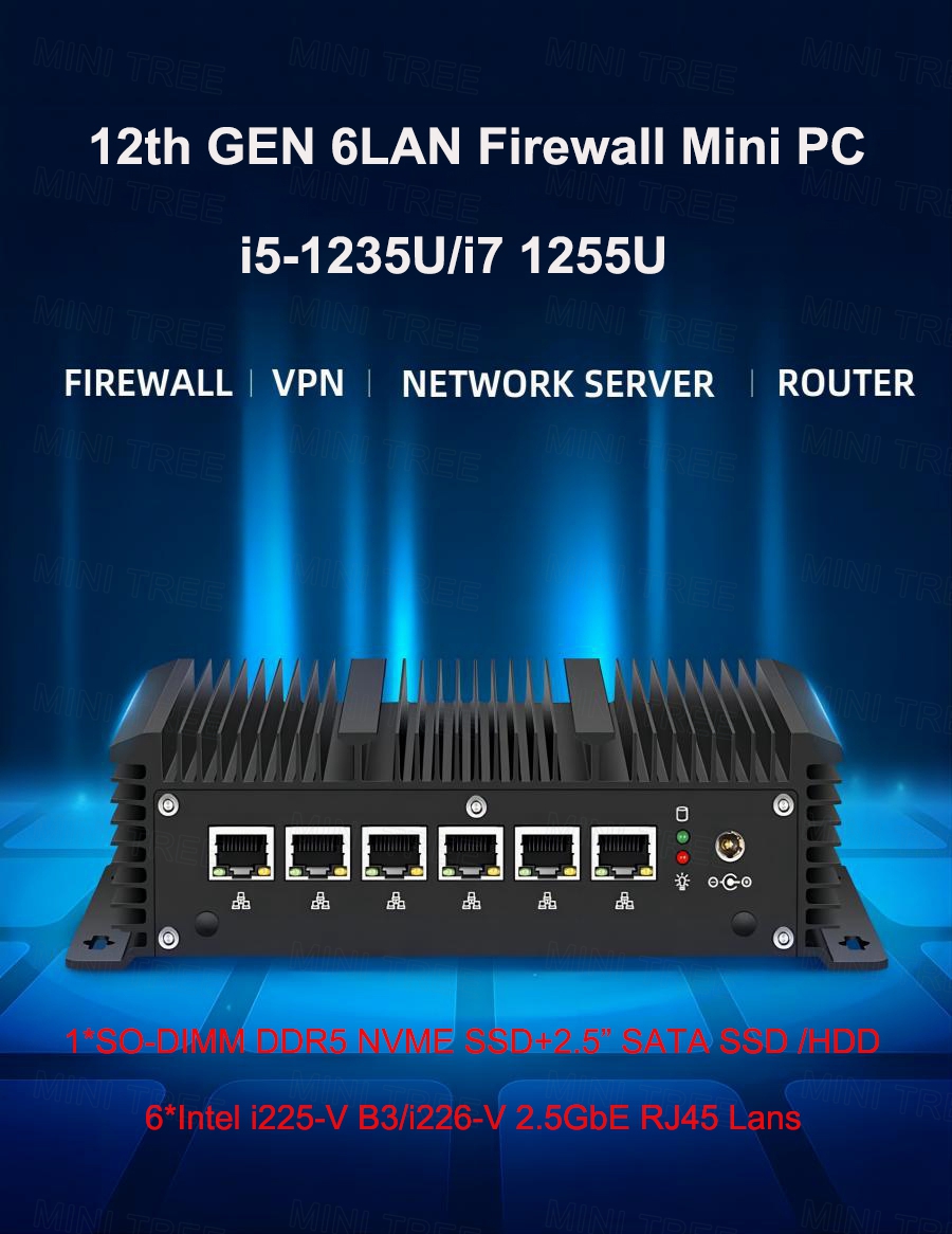 ファンレスミニファイアウォールソフトルーター 6-2.5G  - Intel Cpu Core I7 のレビューと価格