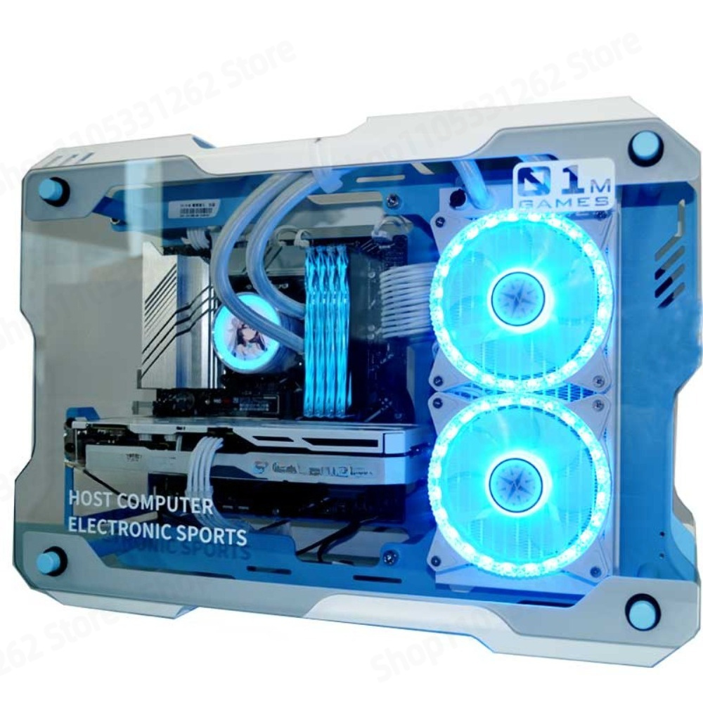 01M ミニゲーミングPCケース アルミ製強化ガラス オープ - Pc Gaming Water Cooling のレビューと価格