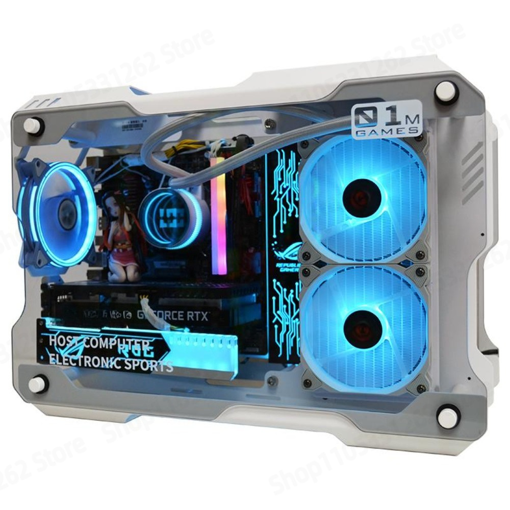 01M ミニゲーミングPCケース アルミ製強化ガラス オープ - Pc Gaming Water Cooling のレビューと価格