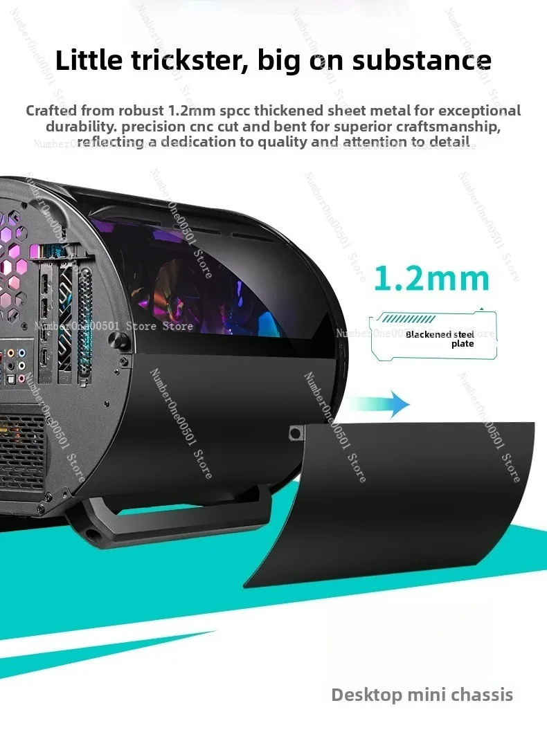 ミニITXゲーミングケース、丸型デスクトップPCケース、強化 - Pc Gaming Itx のレビューと価格