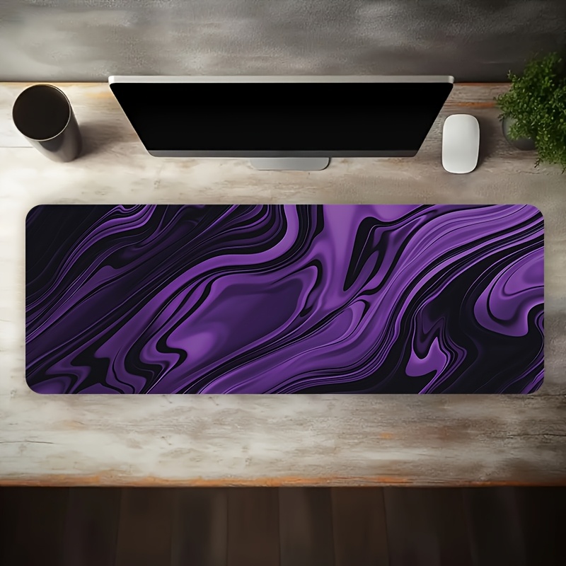 紫黒大理石液体金属エクステンデッドゲーミングマウスパッド滑り - Pc Gaming Liquid のレビューと価格