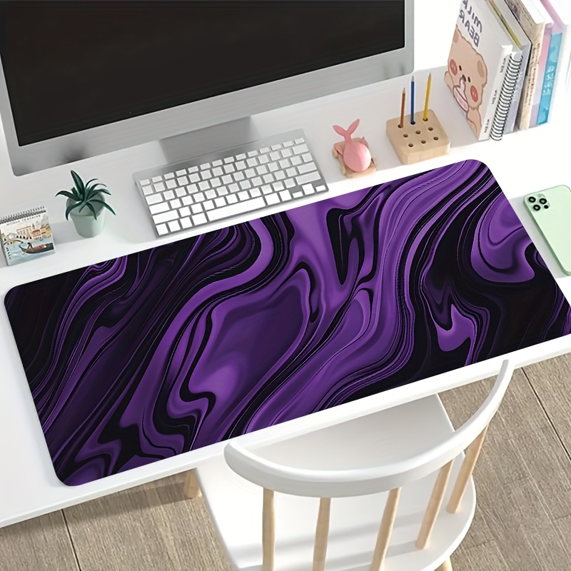 紫黒大理石液体金属エクステンデッドゲーミングマウスパッド滑り - Pc Gaming Liquid のレビューと価格