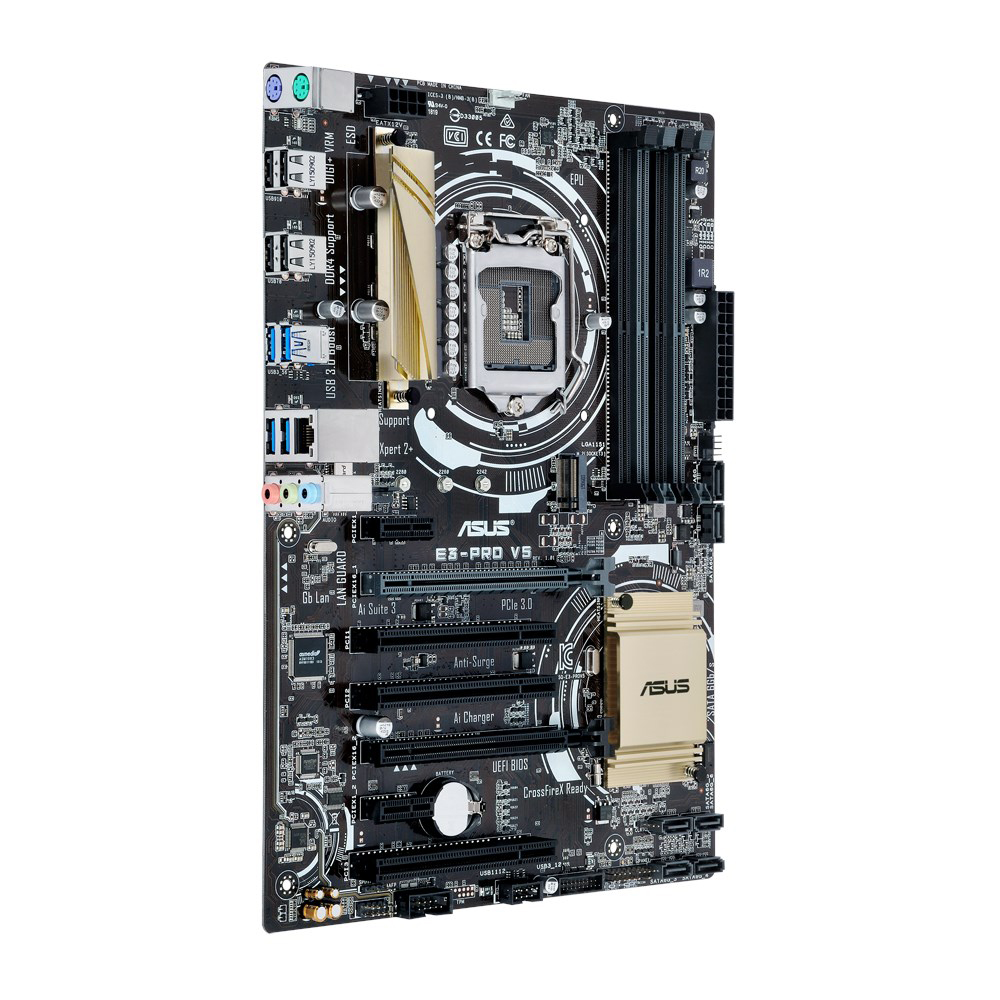 Asus E3-PRO V5 マザーボード LGA 1151 - Intel Cpu Core I7 のレビューと価格