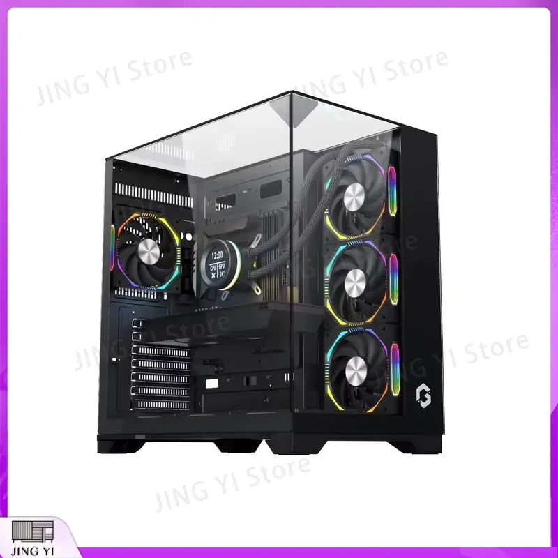 カスタムフルタワーATXコンピューターケース ホワイトゲーミ - Pc Gaming Cpu のレビューと価格