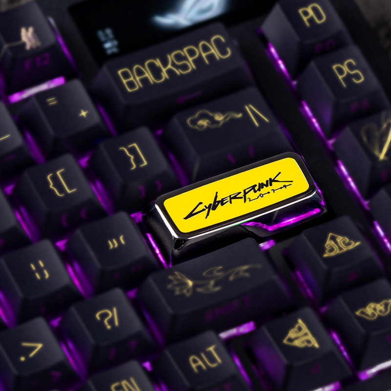 アニメキーキャップサイバーパンク 2077 テーマメカニカル - Pc Gaming Keyboards のレビューと価格