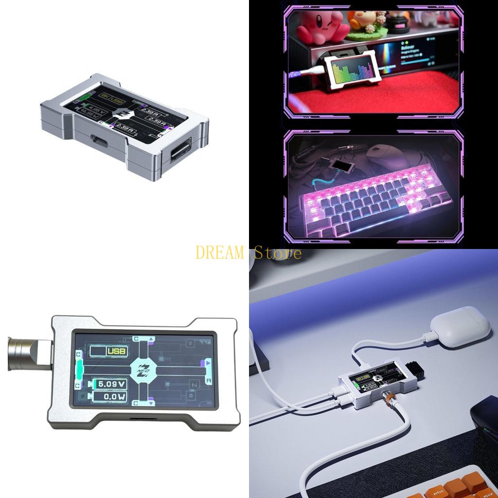 3 デバイス ポート リアルタイム電源監視画面を備えたアルミ - Usb Hub Gaming のレビューと価格