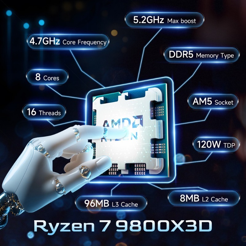 AMD Ryzen 7 9800X3D コンテンツクリエーシ - Pc Gaming Amd Ryzen 7 のレビューと価格
