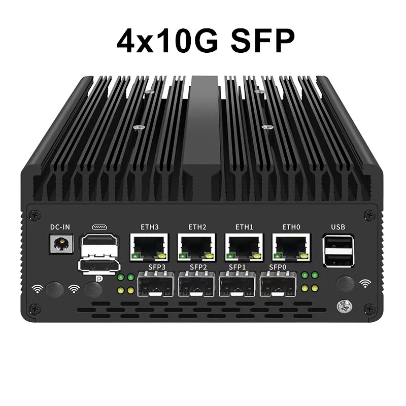 堅牢なファイアウォールPC 4x2.5G LAN + 4x1 - Intel Cpu Core I7 のレビューと価格