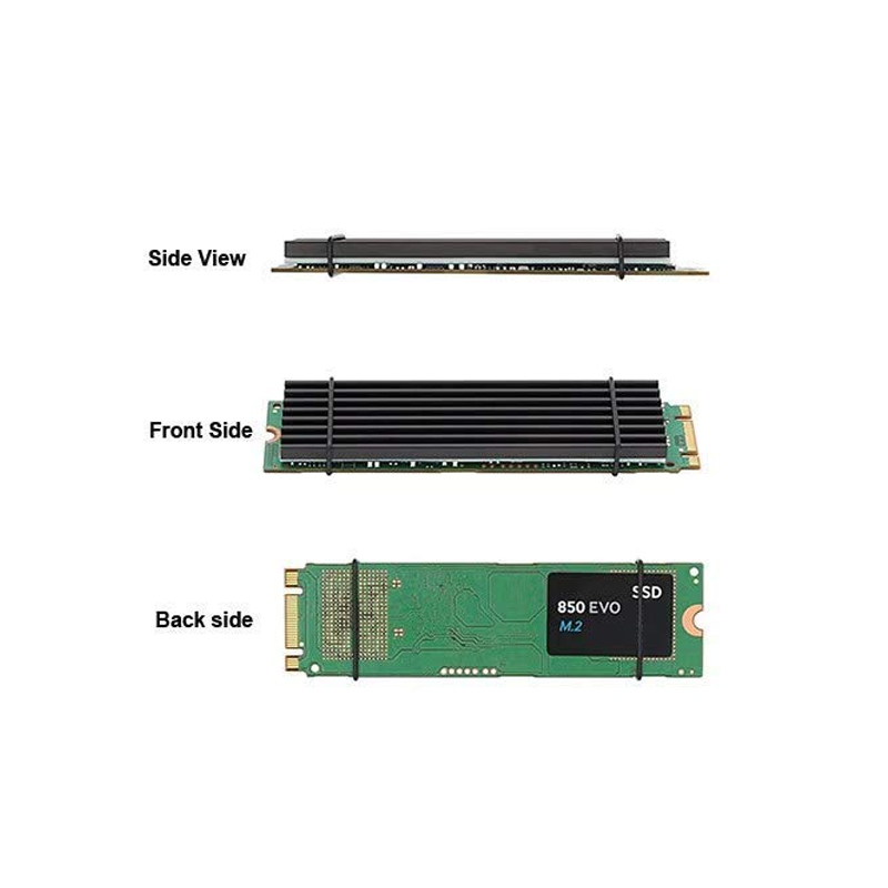シリコンサーマルパッド付きアルミニウムヒートシンク,pcie - M.2 Ssd Heatsink のレビューと価格